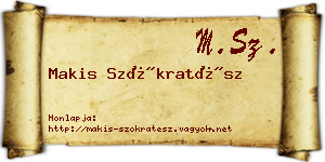 Makis Szókratész névjegykártya